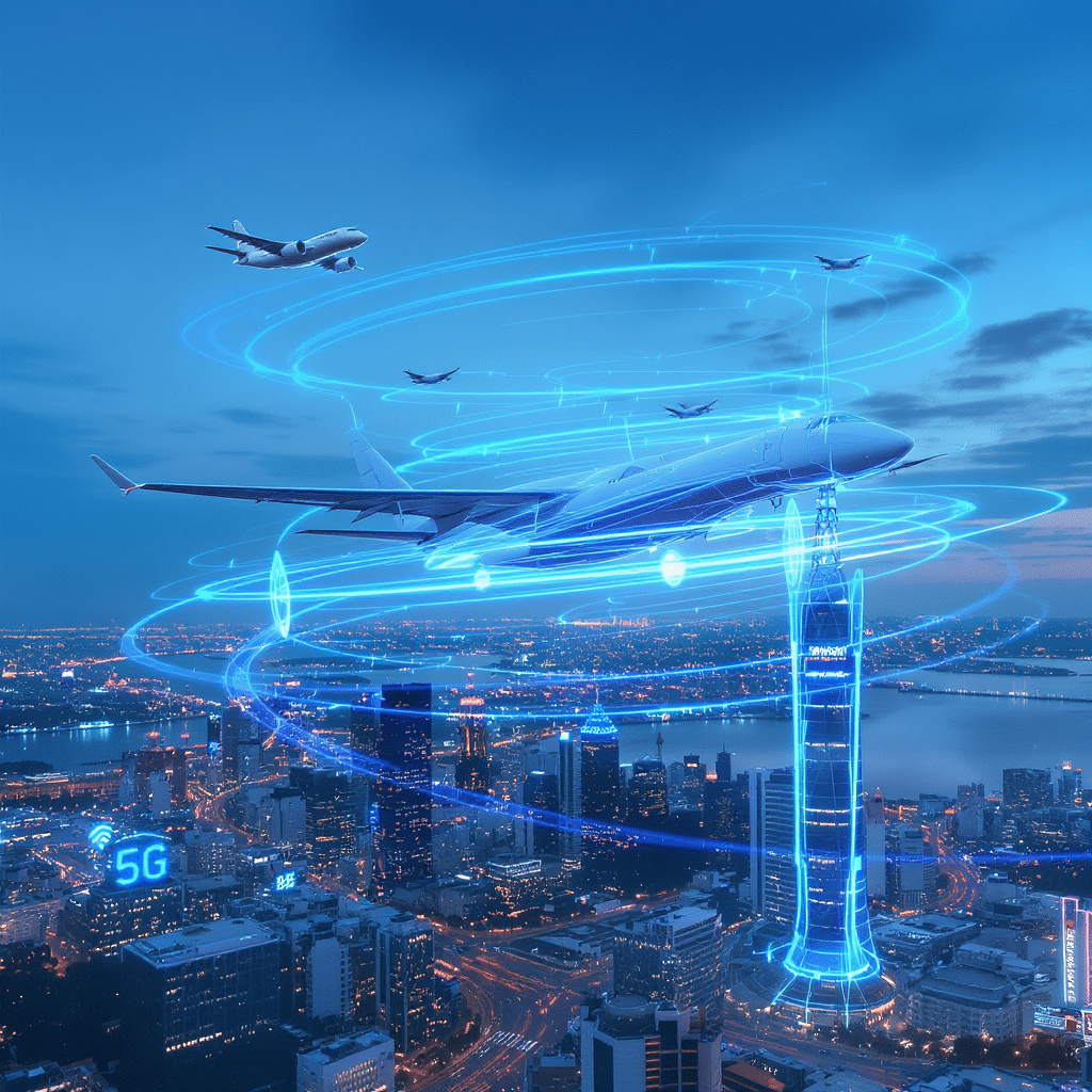 découvrez comment la connectivité 5g révolutionne les communications aériennes, offrant des vitesses de transmission de données ultra-rapides, une meilleure fiabilité et une coordination améliorée entre les avions et les contrôleurs aériens. restez informé des dernières innovations qui transforment l'aviation.
