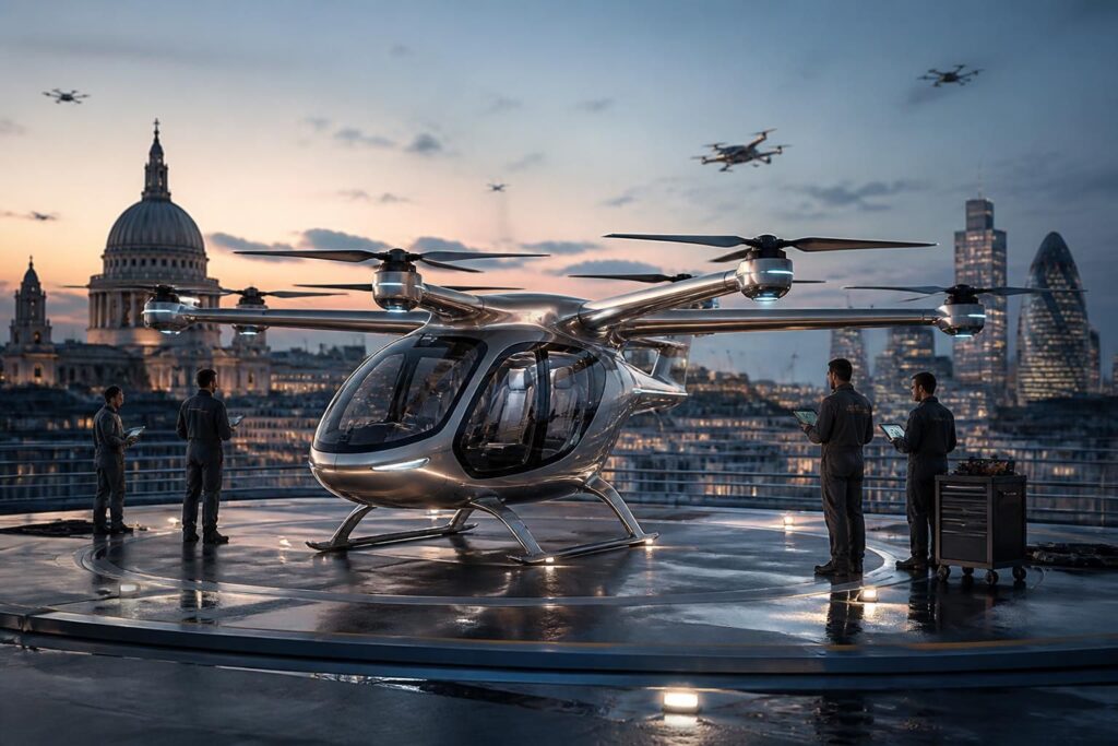 découvrez le développement du prototype cityairbus nextgen, le taxi volant d'airbus, conçu pour révolutionner la mobilité urbaine et s'imposer sur le marché européen.