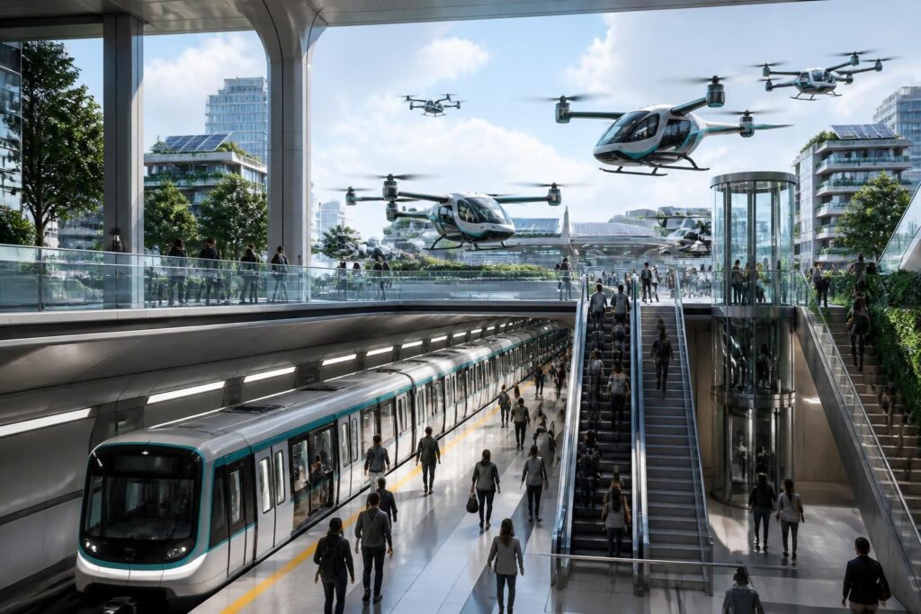 découvrez l'interconnexion innovante entre le métro classique et le taxi volant ratp, une solution pour une mobilité intermodale efficace et fluide en milieu urbain.