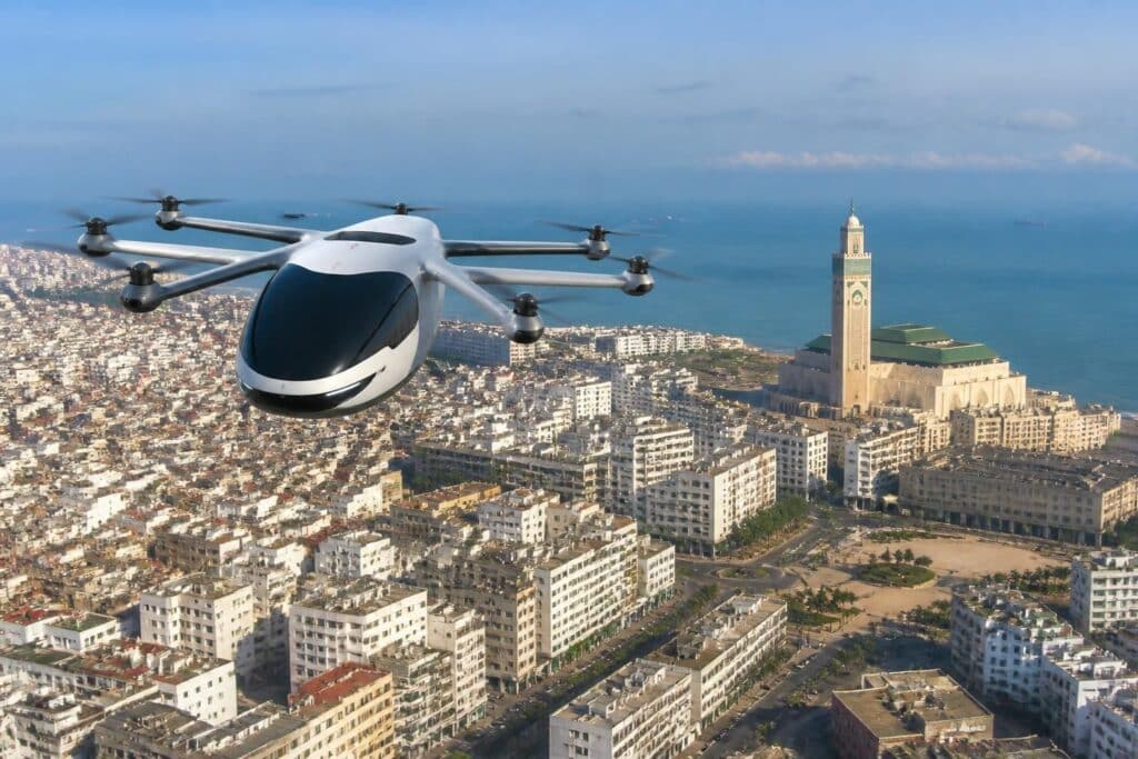 découvrez le potentiel de la liaison aéroportuaire express assurée par le taxi volant marocain à casablanca, une innovation qui révolutionne les déplacements urbains rapides et efficaces.